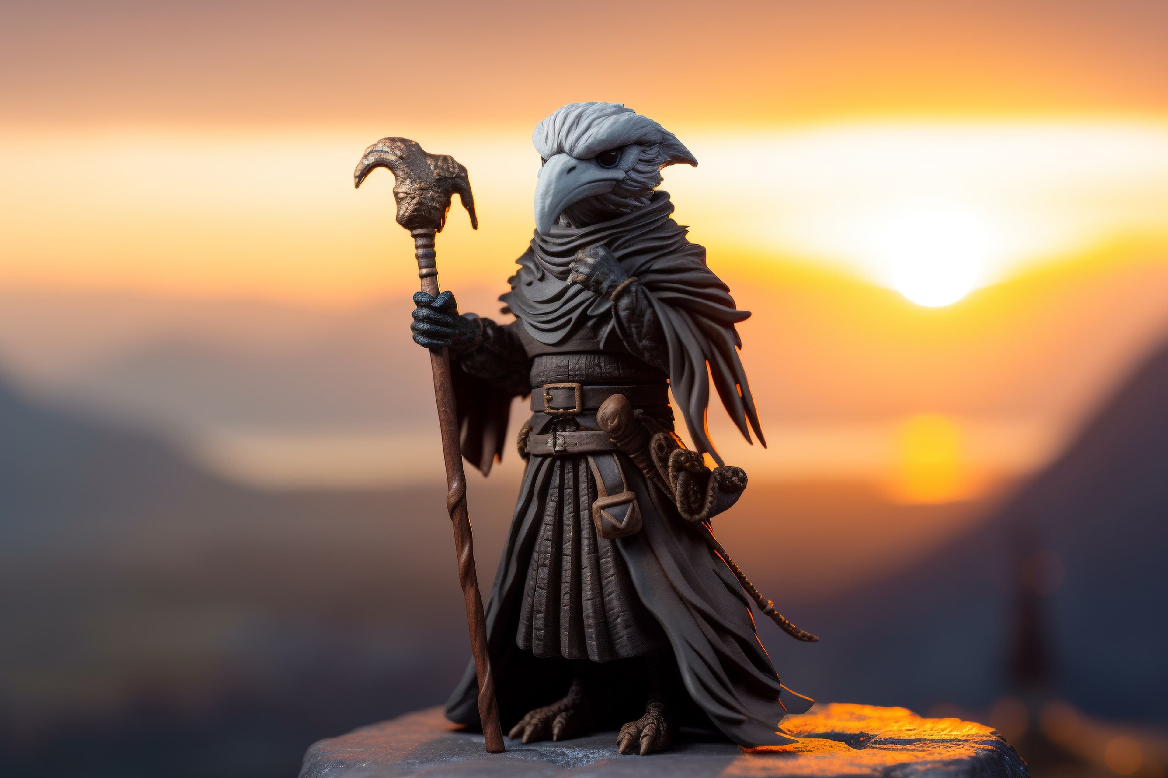Kenku Rogue - CR 5 NPC with combat stats